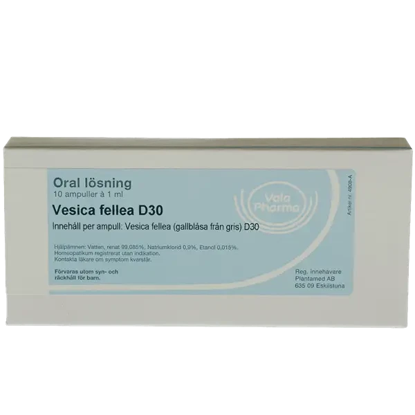 Vesica fellea D30 10 ampuller